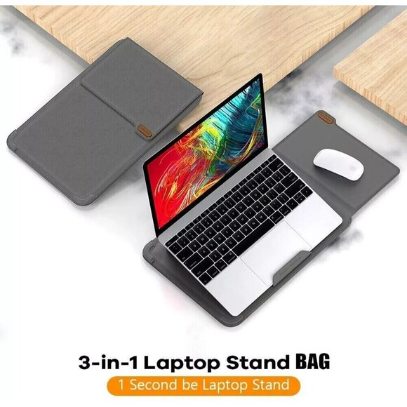 Laptop Sleeve 3in1 Ultra-thin Case for Macbook Pro Air HP Microsoft surface 13'' - Picture 3 of 16